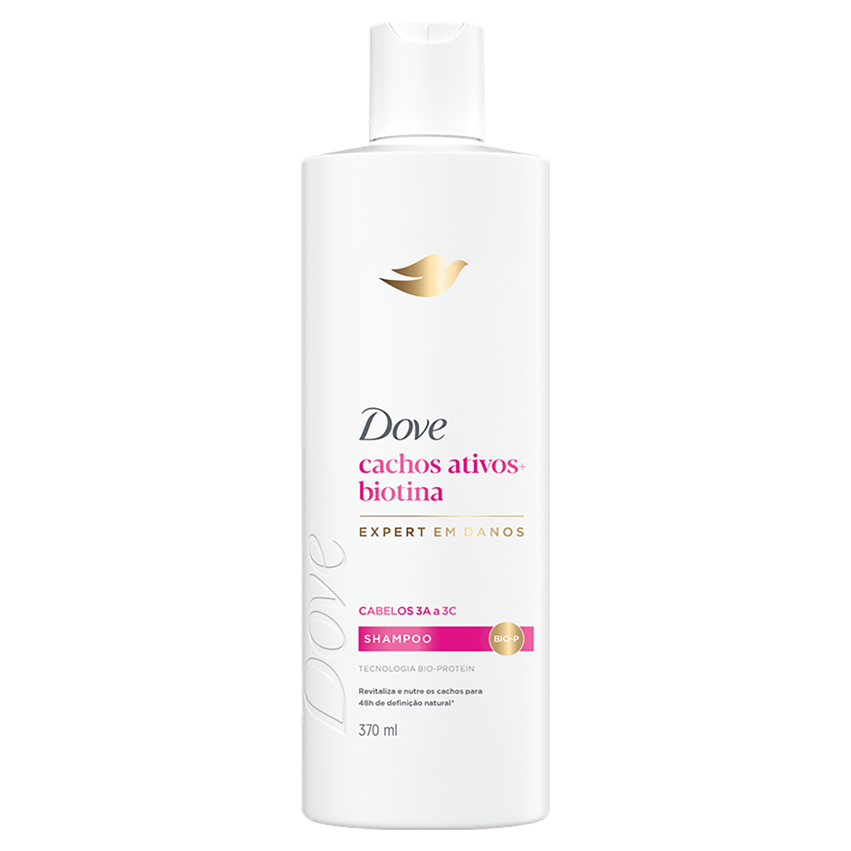 Capa do produto Shampoo Dove Cachos Ativos + Biotina Frasco 370ml