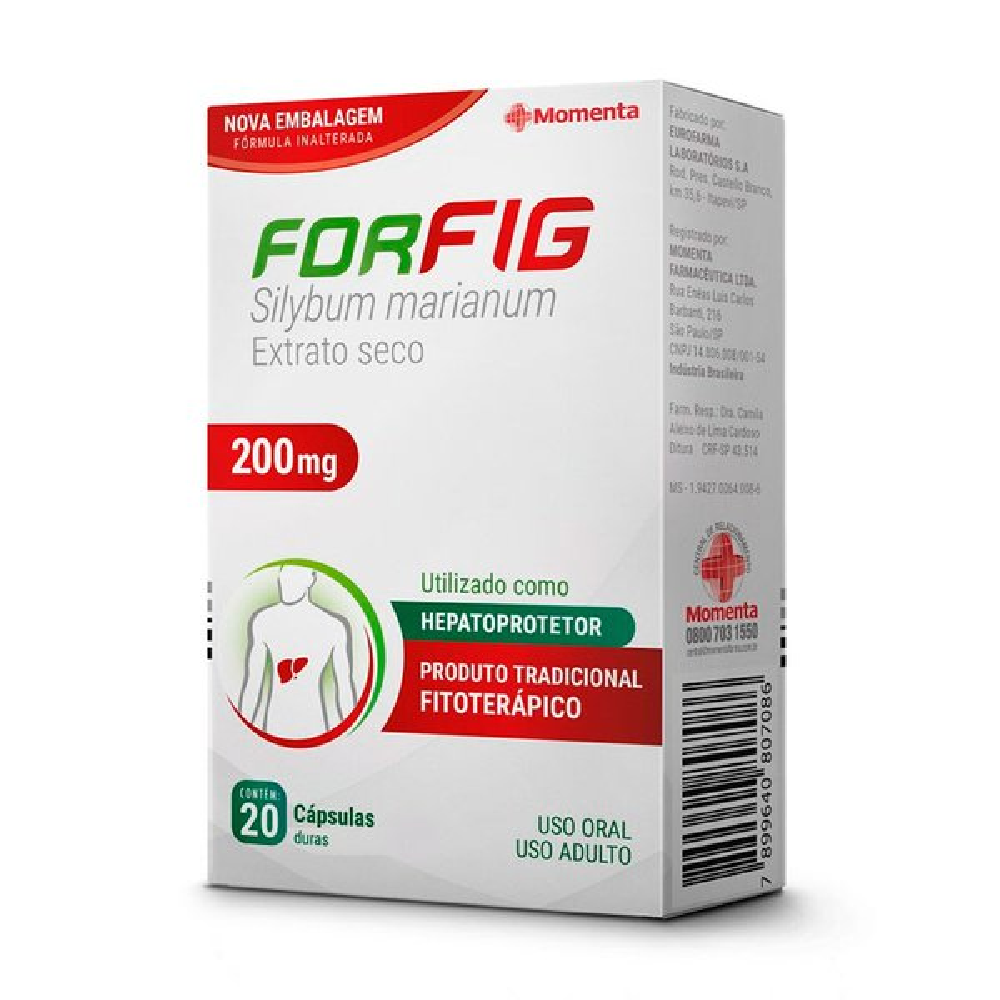 Capa do produto Forfig 200Mg 20 Cápsulas
