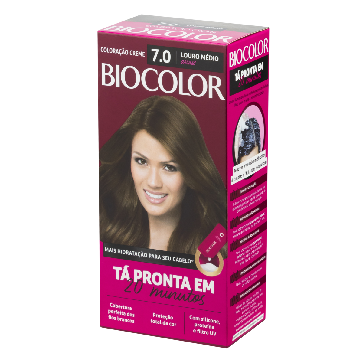 Capa do produto Kit Tintura Biocolor Mini Louro Arraso 7.0 50g