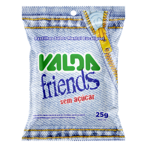 Pastilhas Valda Friends Sem Açúcar 25g