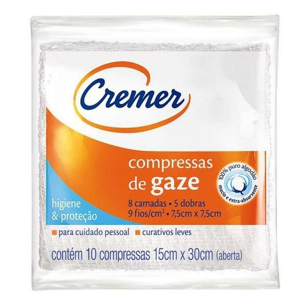 Capa do produto Gaze Cremer 11 Fios 10 Unidades
