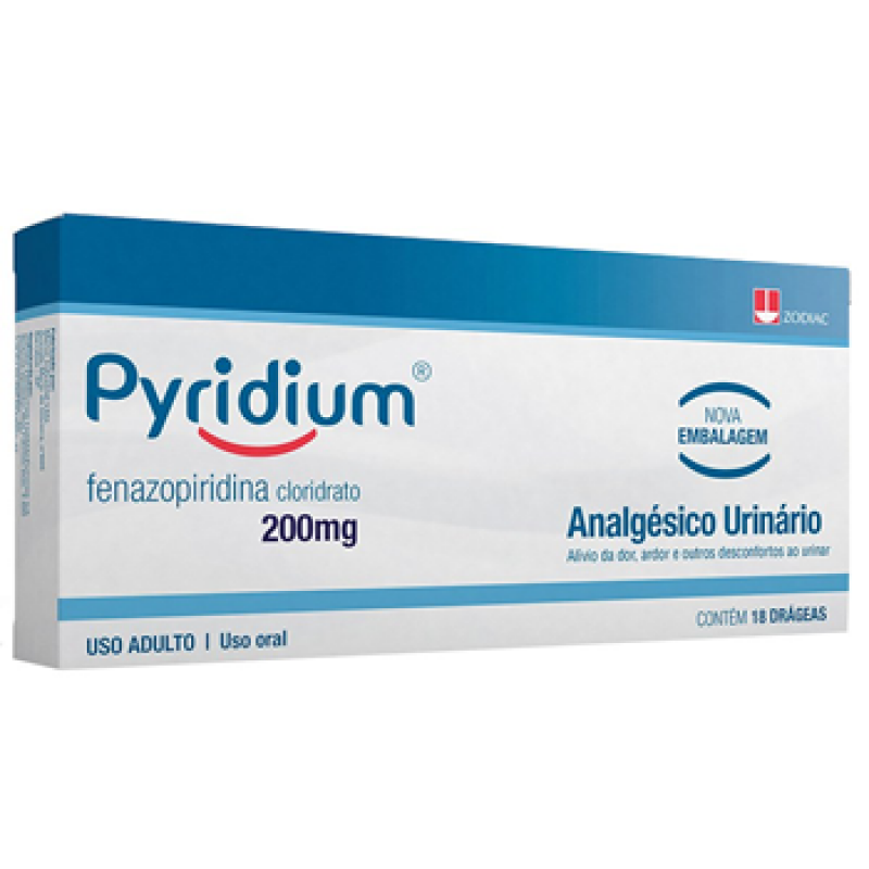 Capa do produto Pyridium 200Mg 18 Comprimidos