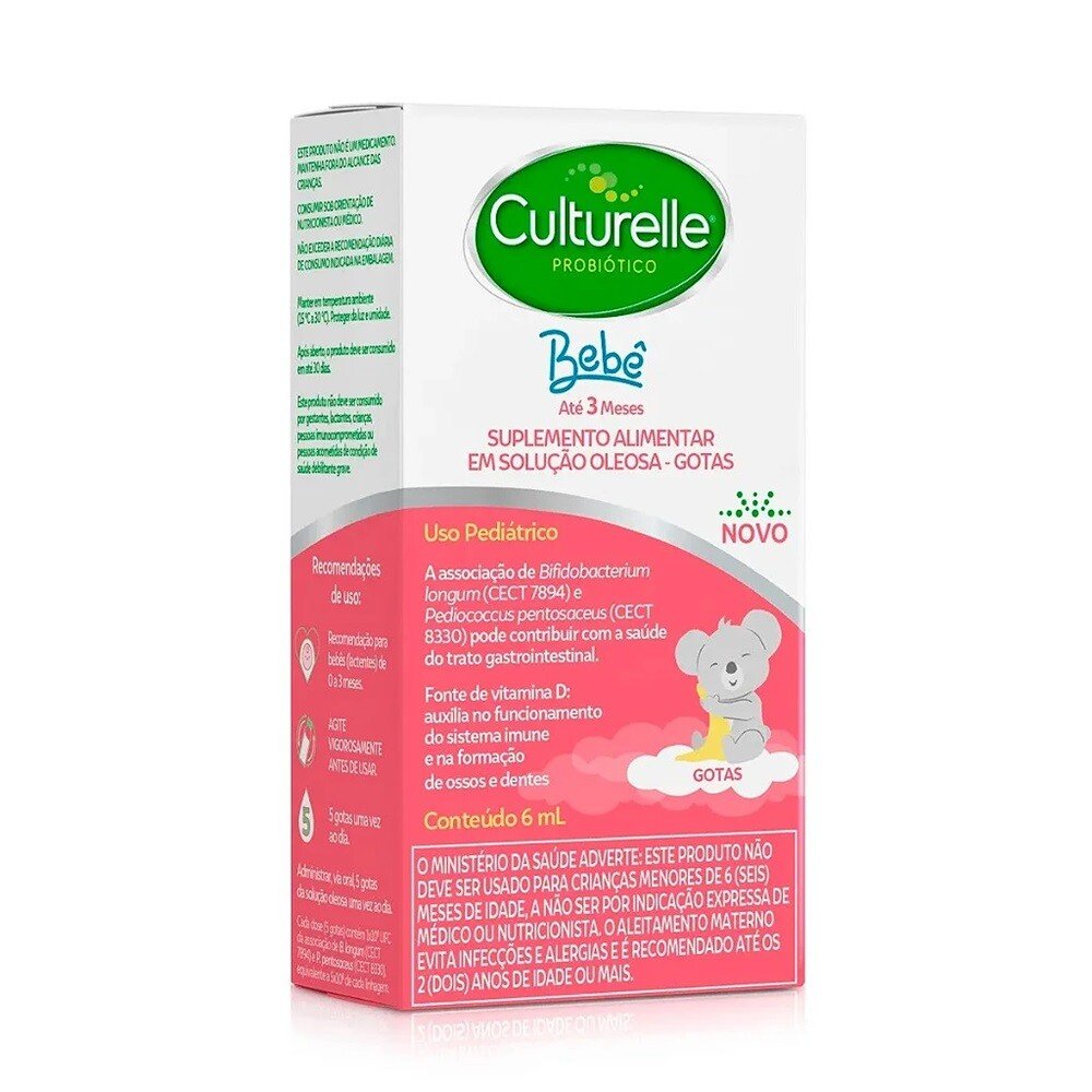 Capa do produto Suplemento Alimentar Culturelle Bebê Probiótico 6Ml