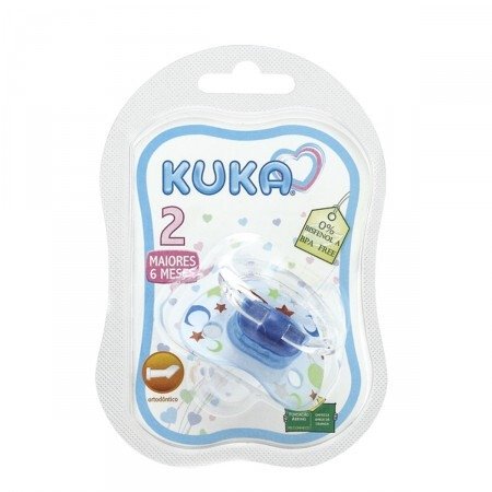 Capa do produto Chupeta Kuka Premium 6+ meses, color, azul 1 unidade