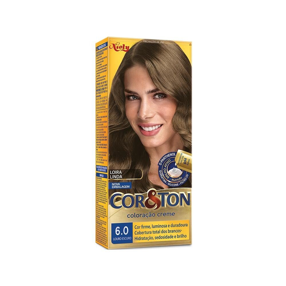 Capa do produto Tintura Niely Cor&Ton 6.0 Louro Escuro 1 Unidade