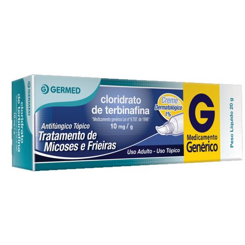 Capa do produto Cloridrato de Terbinafina Creme Generico Germed 10mg | 20g