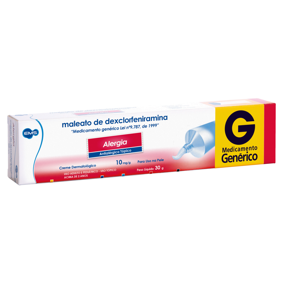 Capa do produto Maleat.Dexclorf.Mg Creme 10Mg 30 G X 1 (/G)