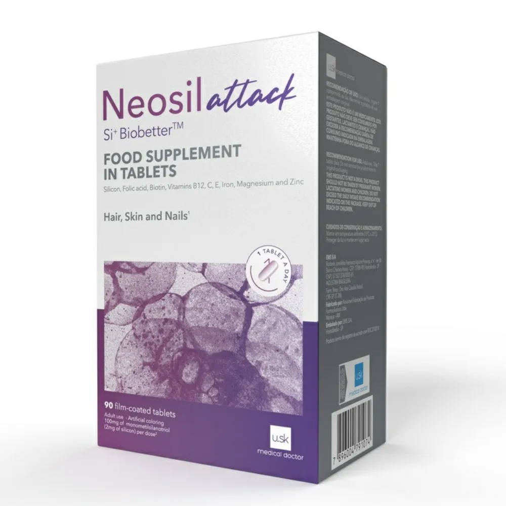 Capa do produto Suplemento Alimentar Neosil Attack 100mg 90 Comprimidos