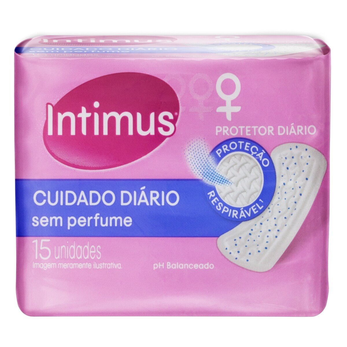 Capa do produto Protetor Diário Intimus Cuidado Diário 15 Unidades