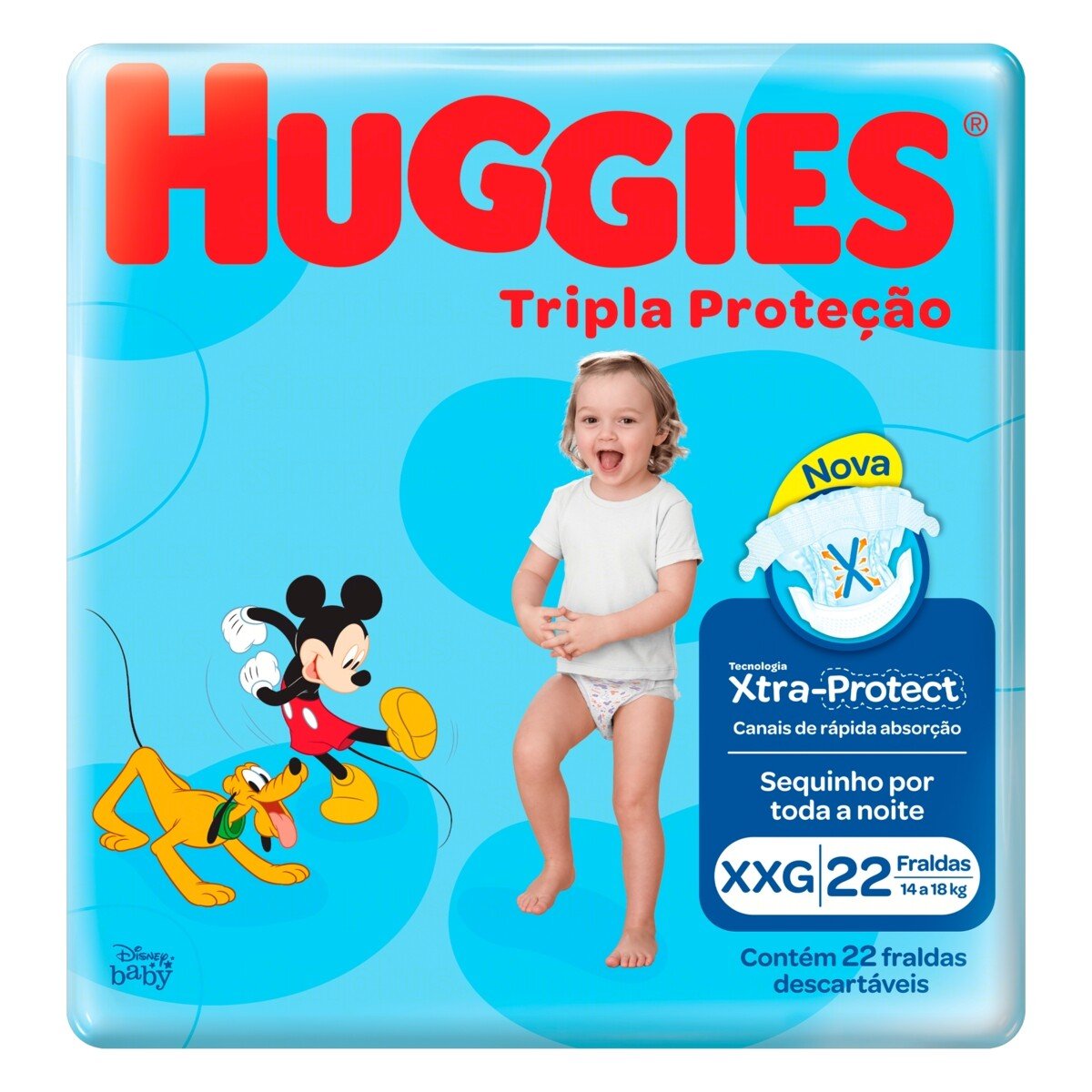 Capa do produto Fralda Huggies Turma Da Mônica Tripla Proteção Xxg 22 Unidades