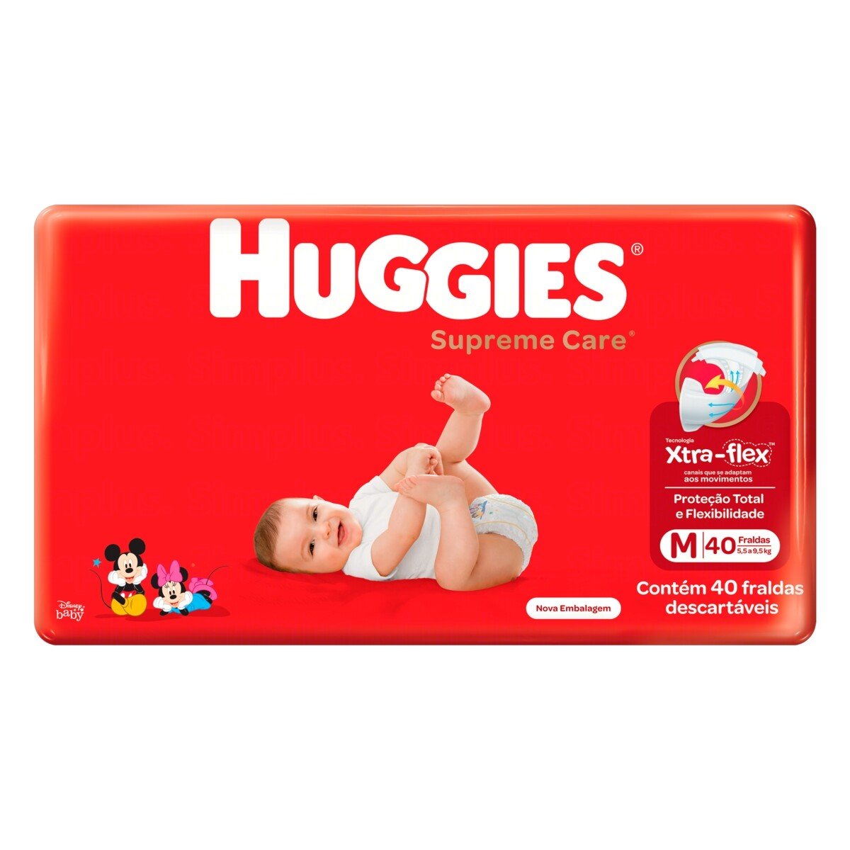 Capa do produto Fralda Huggies Supreme Care M 40 Unidades