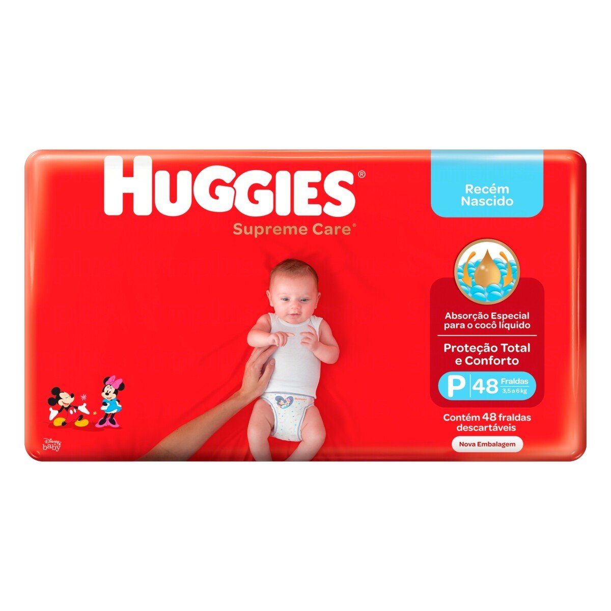 Capa do produto Fralda Huggies Supreme Care P 48 Unidades