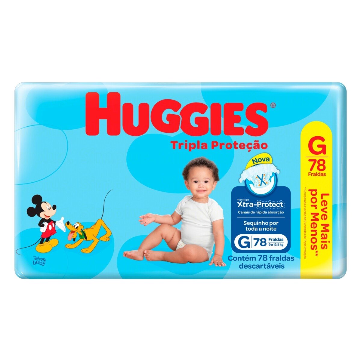Capa do produto Fralda Huggies Turma Da Mônica Tripla Proteção Tamanho G 78 Unidades