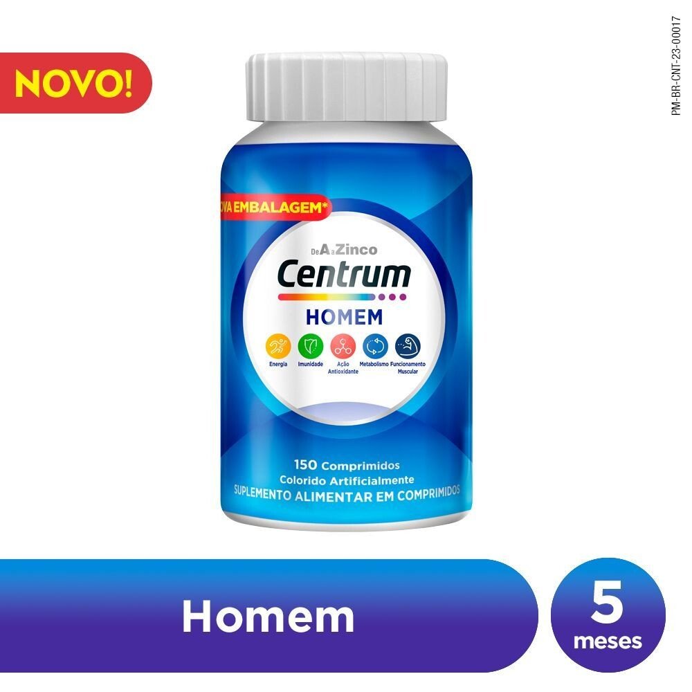Capa do produto Suplemento Alimentar Centrum Homem 150 Comprimidos
