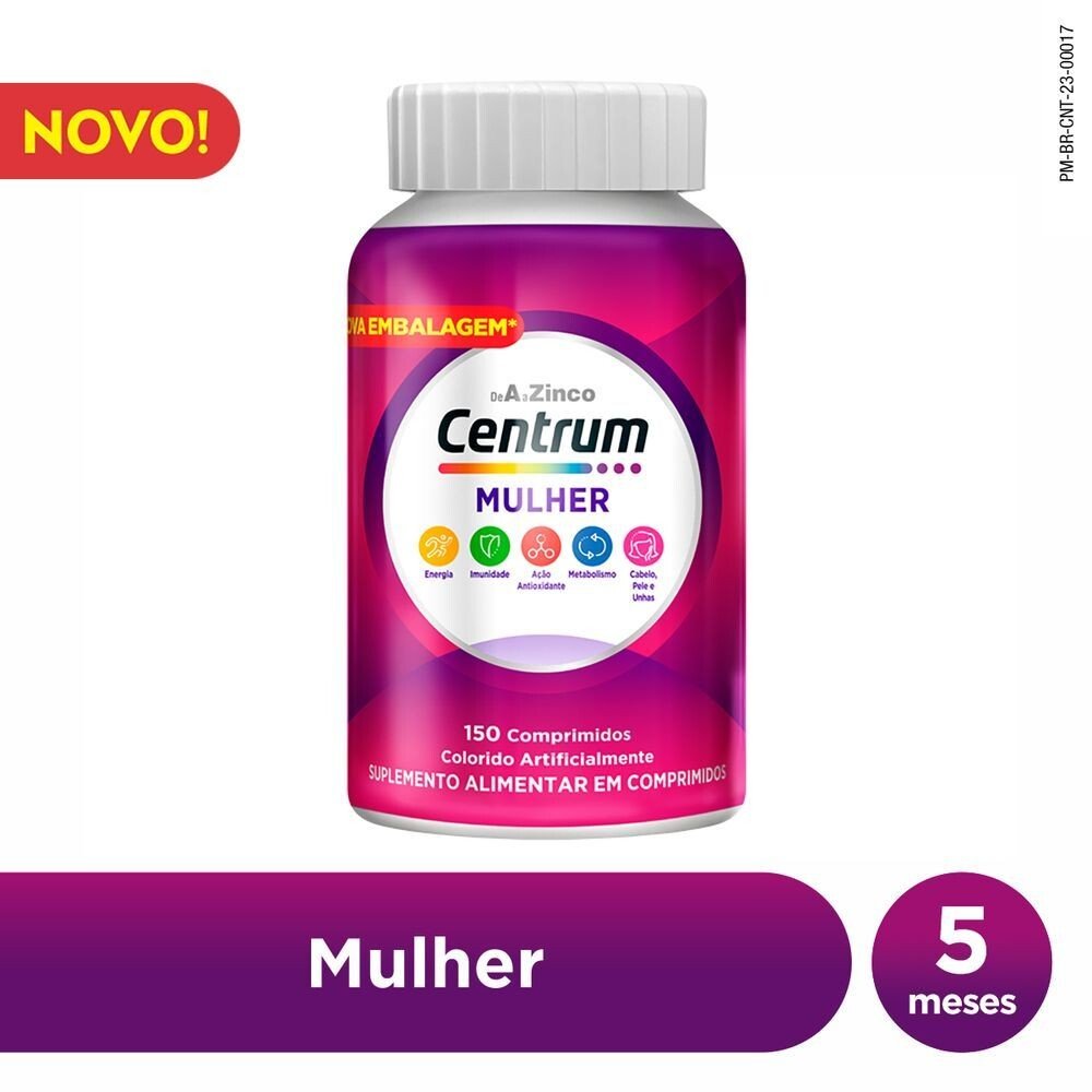 Capa do produto Suplemento Alimentar Centrum Mulher 150 Cápsulas