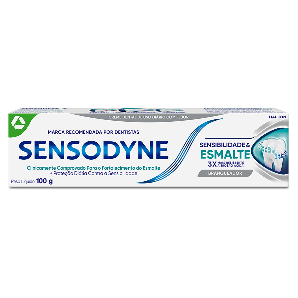 Capa do produto Creme Dental Branqueador Sensodyne Sensibilidade & Esmalte Caixa 100G