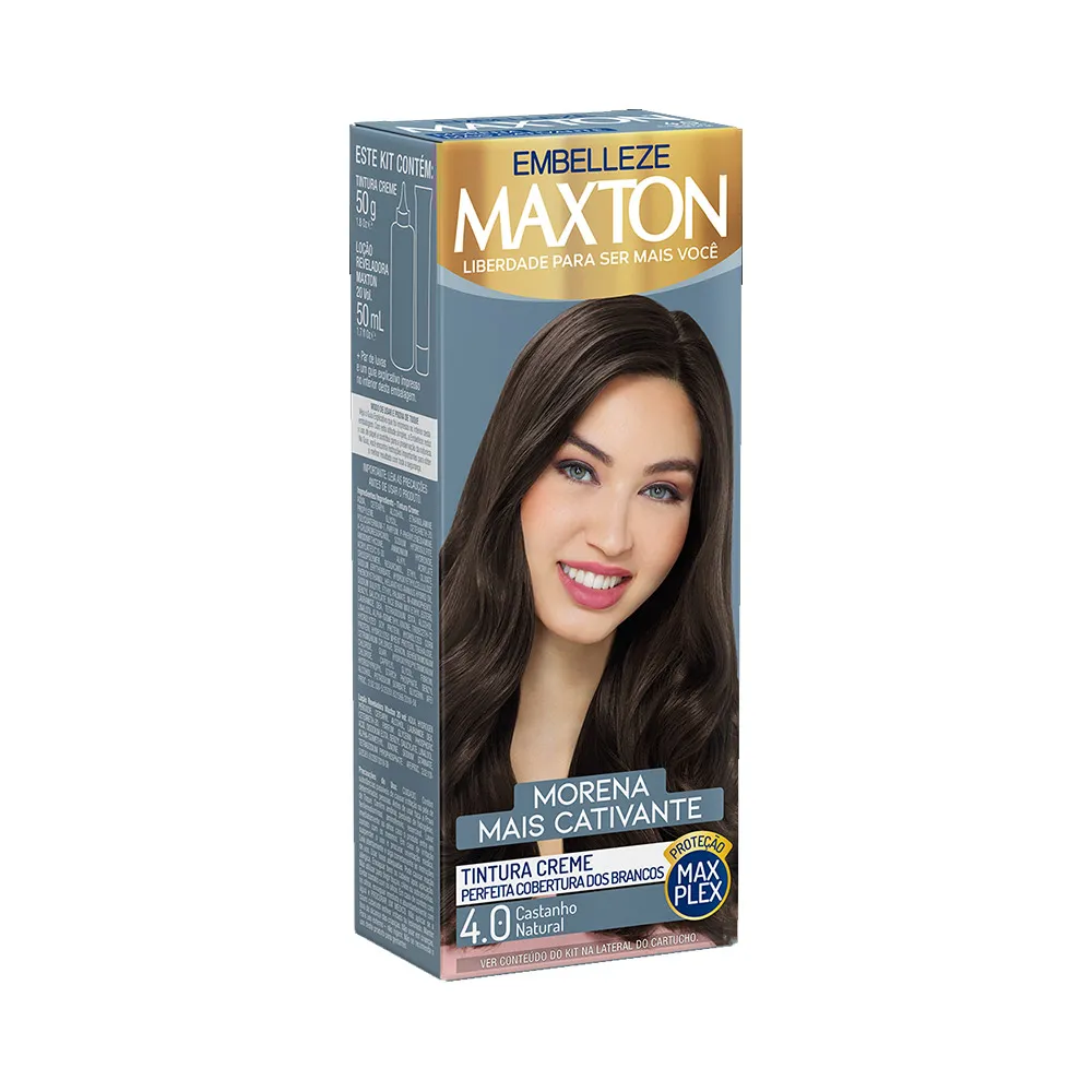 offer-product-image-Kit Maxton Tintura Creme Castanho Natural 4.0 50g