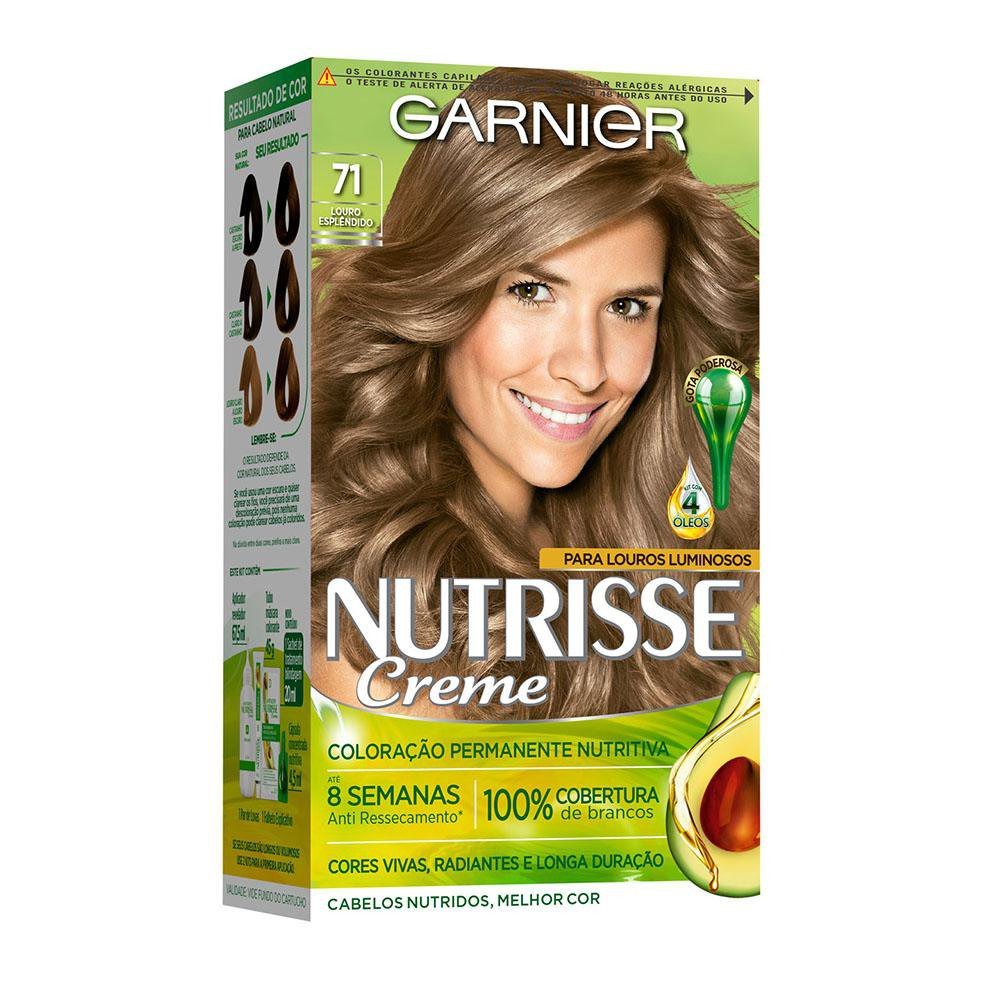 Capa do produto Tintura Nutrisse Creme 71 Louro Cinza Médio 1 Unidade