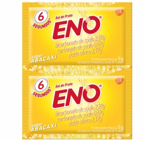 Capa do produto Sal De Fruta Eno Abacaxi 2 Envelopes
