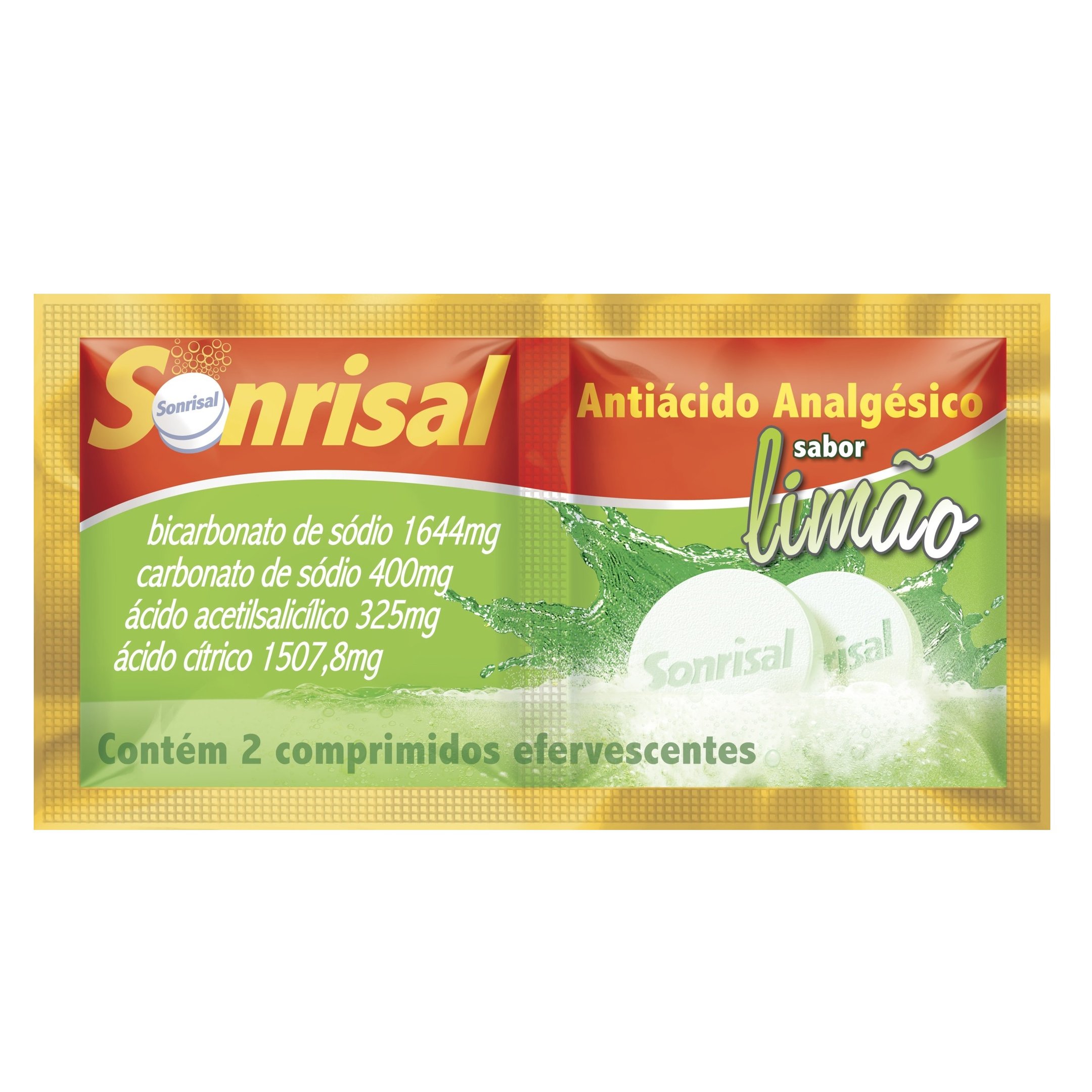 Capa do produto Sonrisal Limão 2 Comprimidos Efervescentes