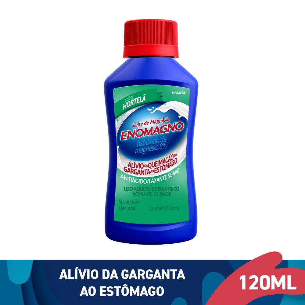 Capa do produto Leite de Magnésia Eno Hortelã 120mL