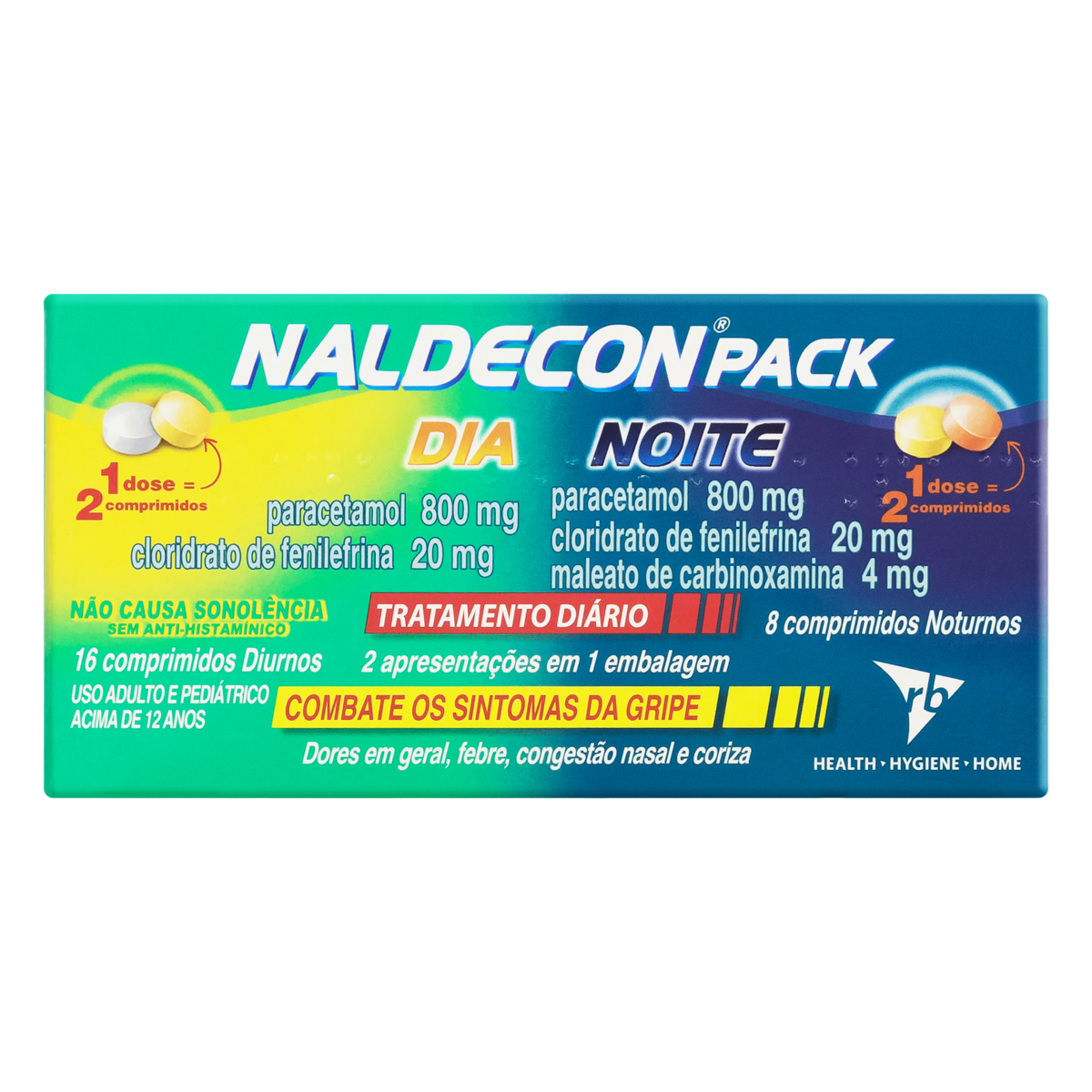 Capa do produto Naldecon Pack Dia E Noite 24 Comprimidos