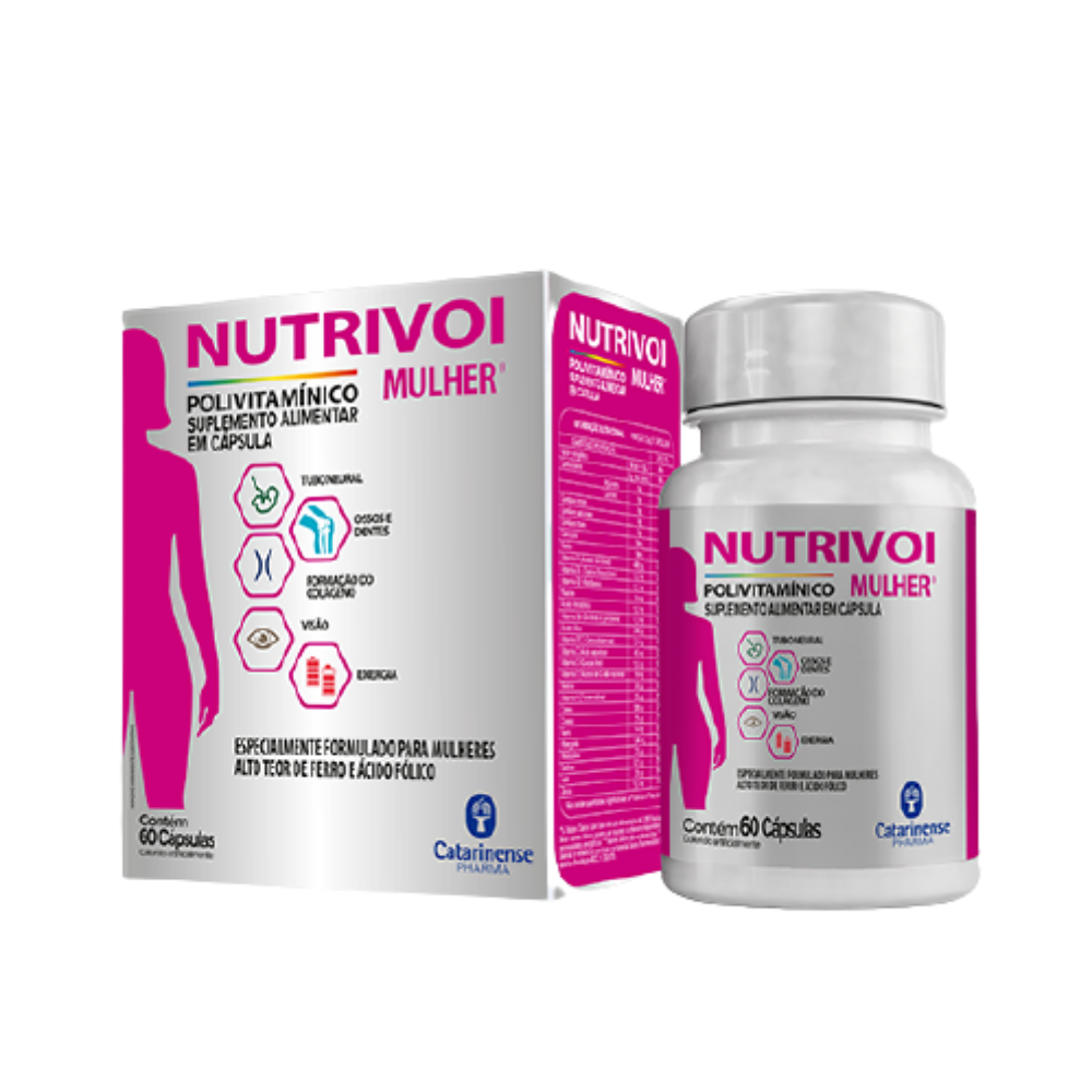 offer-product-image-Nutrivoi Polivitamínico Mulher frasco com 60 cápsulas