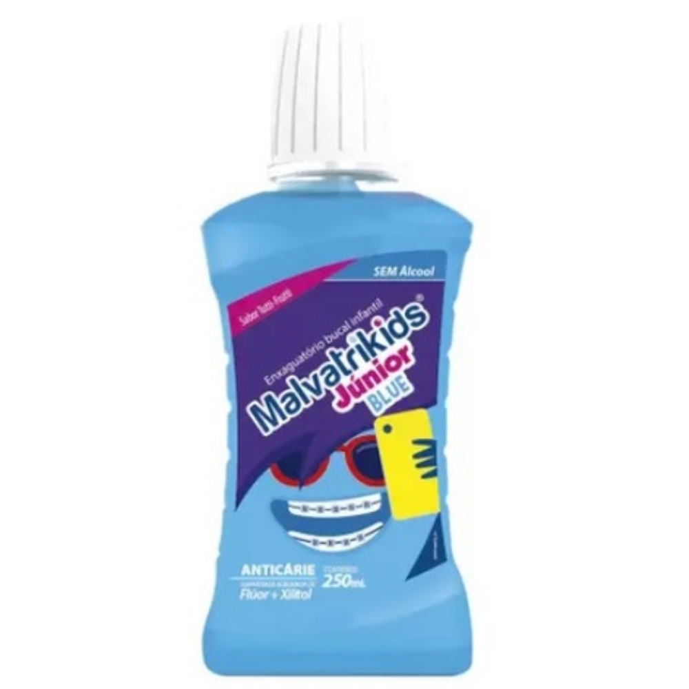 Capa do produto Enxaguatório Bucal Malvatrikids Júnior Blue 250Ml