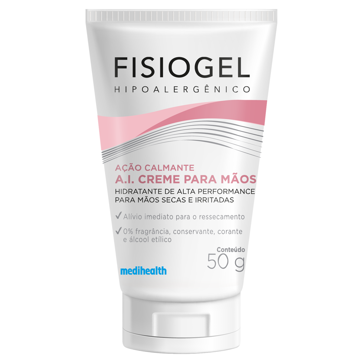 Capa do produto Creme para as Mãos Hidratante A.I. sem Perfume Fisiogel Bisnaga 50g
