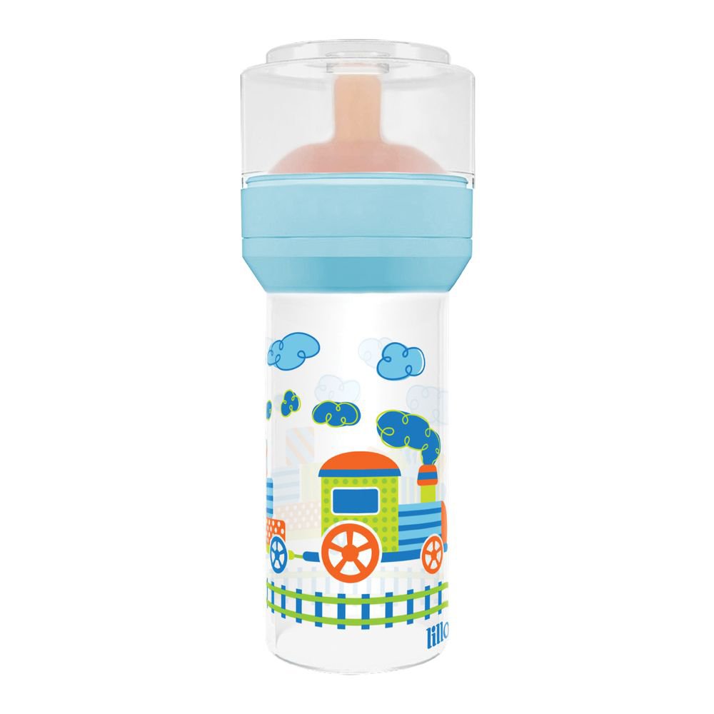 Capa do produto Mamadeira Lillo Super Divertida Princesa E Principe Rosa E Azul 260Ml