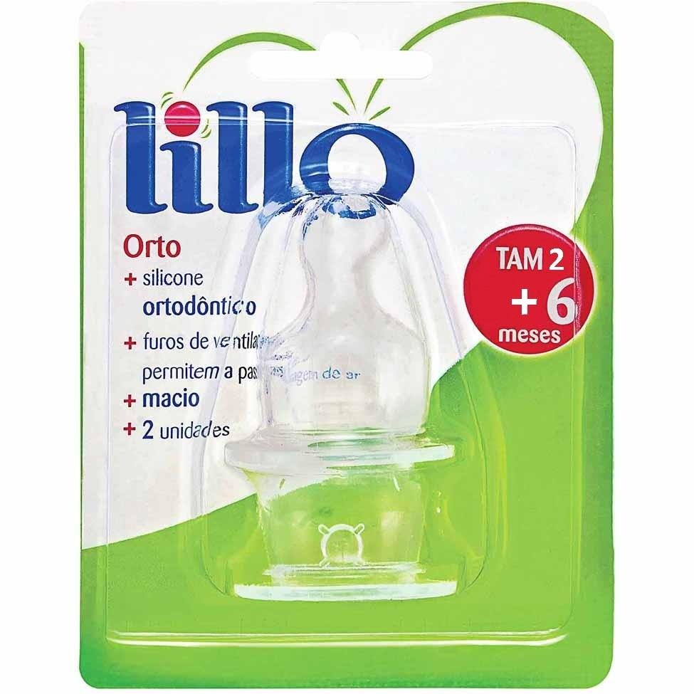 Capa do produto Bico Mamadeira Orto Lillo Tamanho 2 2 Unidades