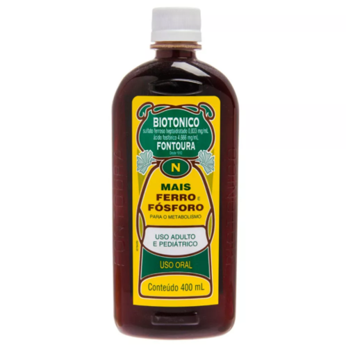 Capa do produto Biotônico Fontoura Suplemento De Ferro Original 400Ml