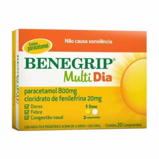 Capa do produto Benegrip Multi Dia 20 Comprimidos