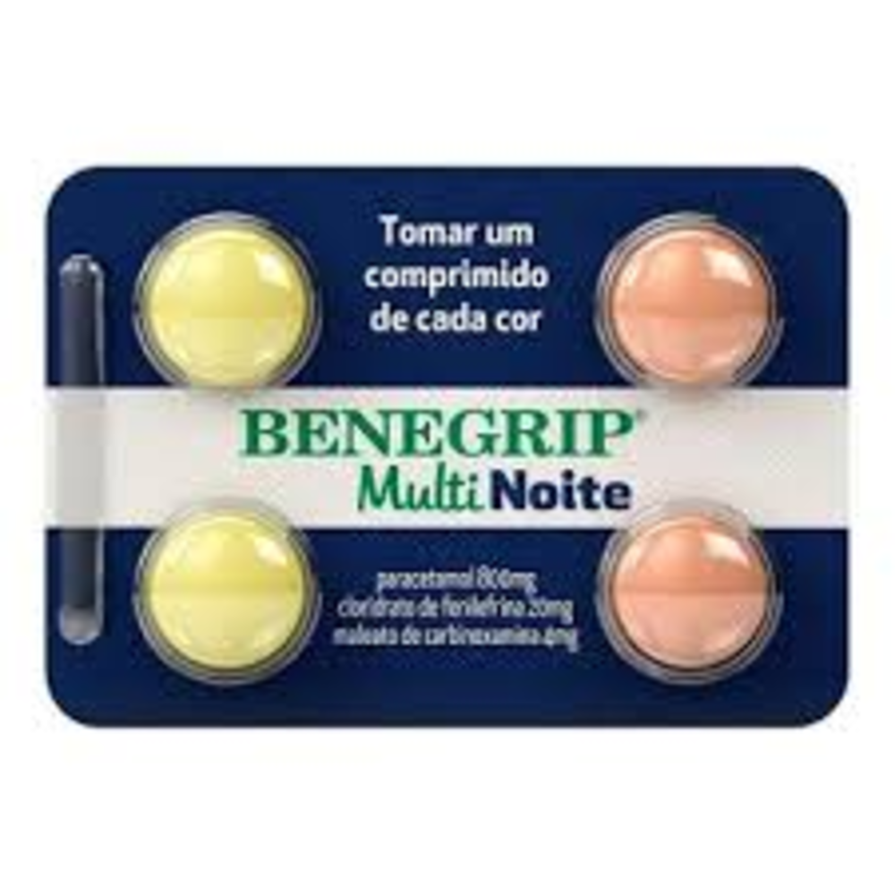 Capa do produto Benegrip Multi Noite 4 Cápsulas