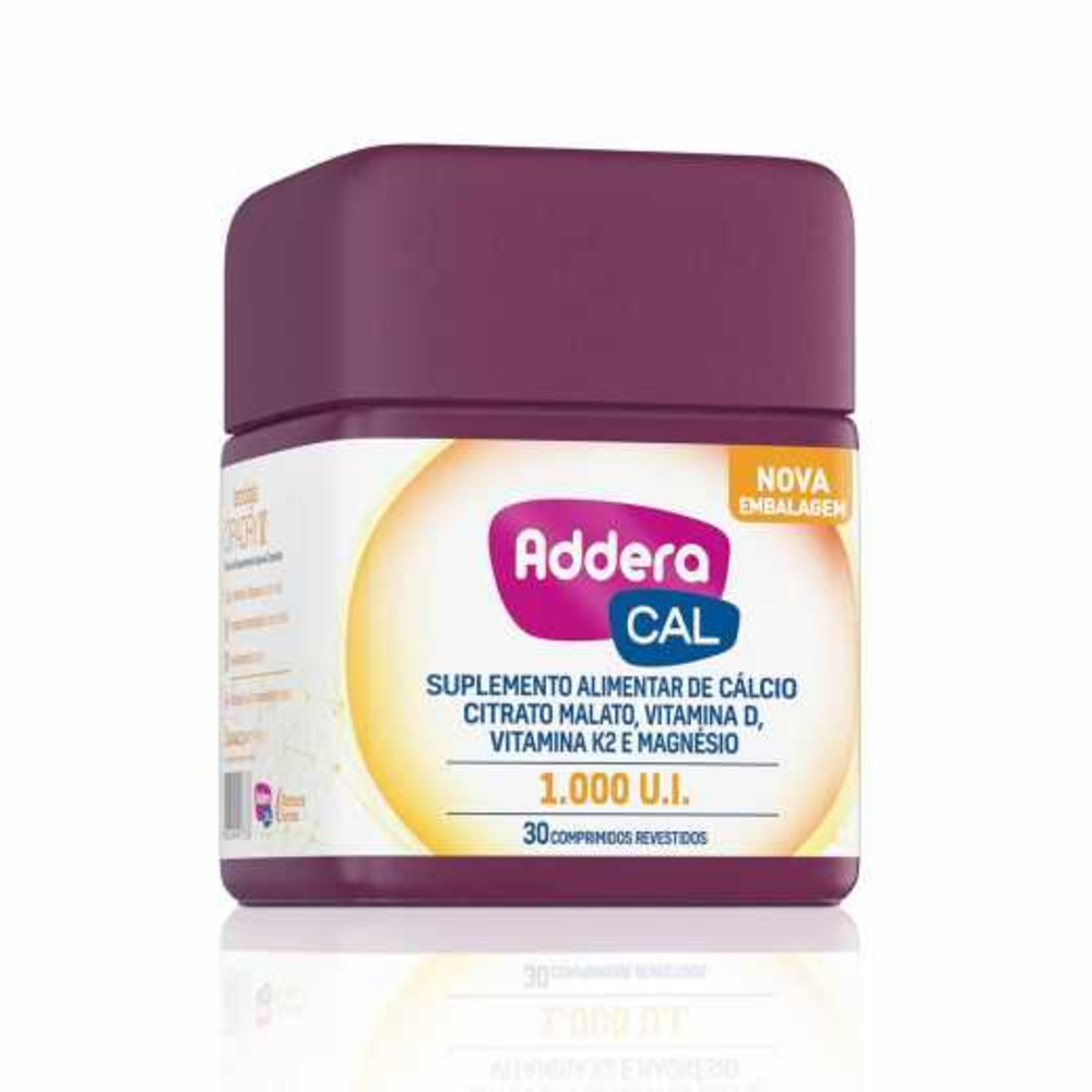 Capa do produto Addera Cal 1.000Ui 30 Comprimidos