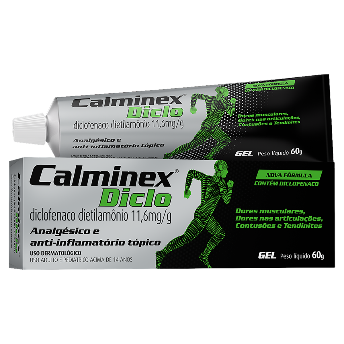 Capa do produto Calminex Diclo 11,6mg/g Caixa 60g Gel