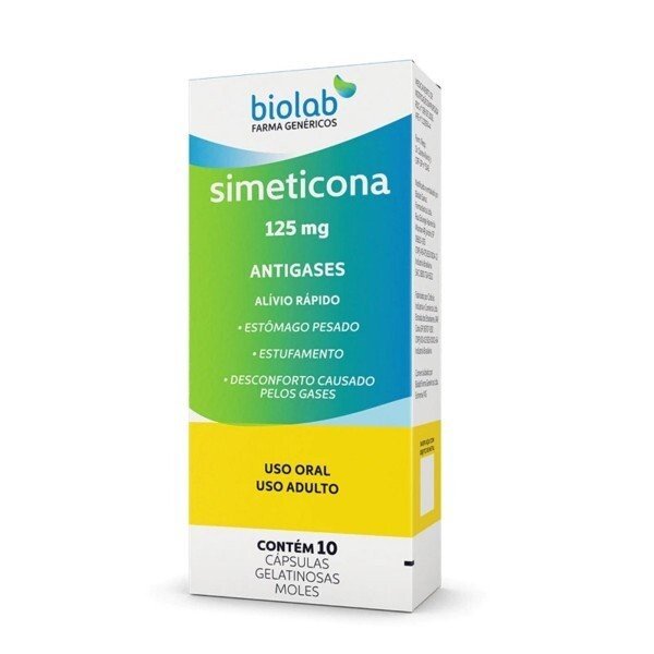Capa do produto Simeticona 125Mg 15 Cápsulas Biolab
