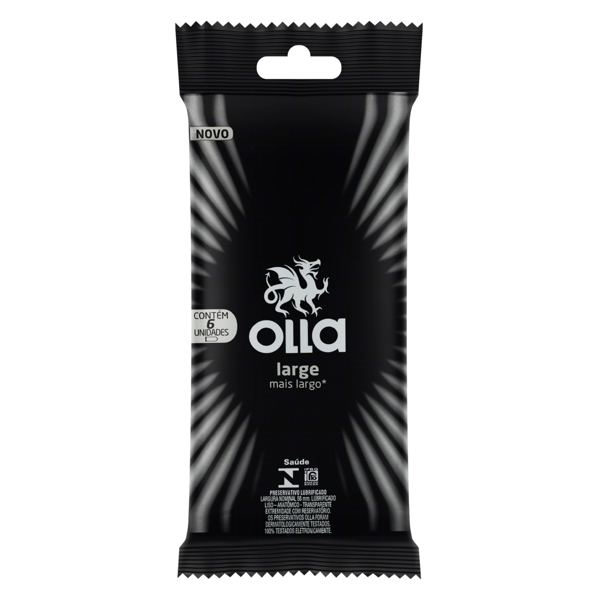 Capa do produto Preservativo Camisinha Olla Large 6 Unidades