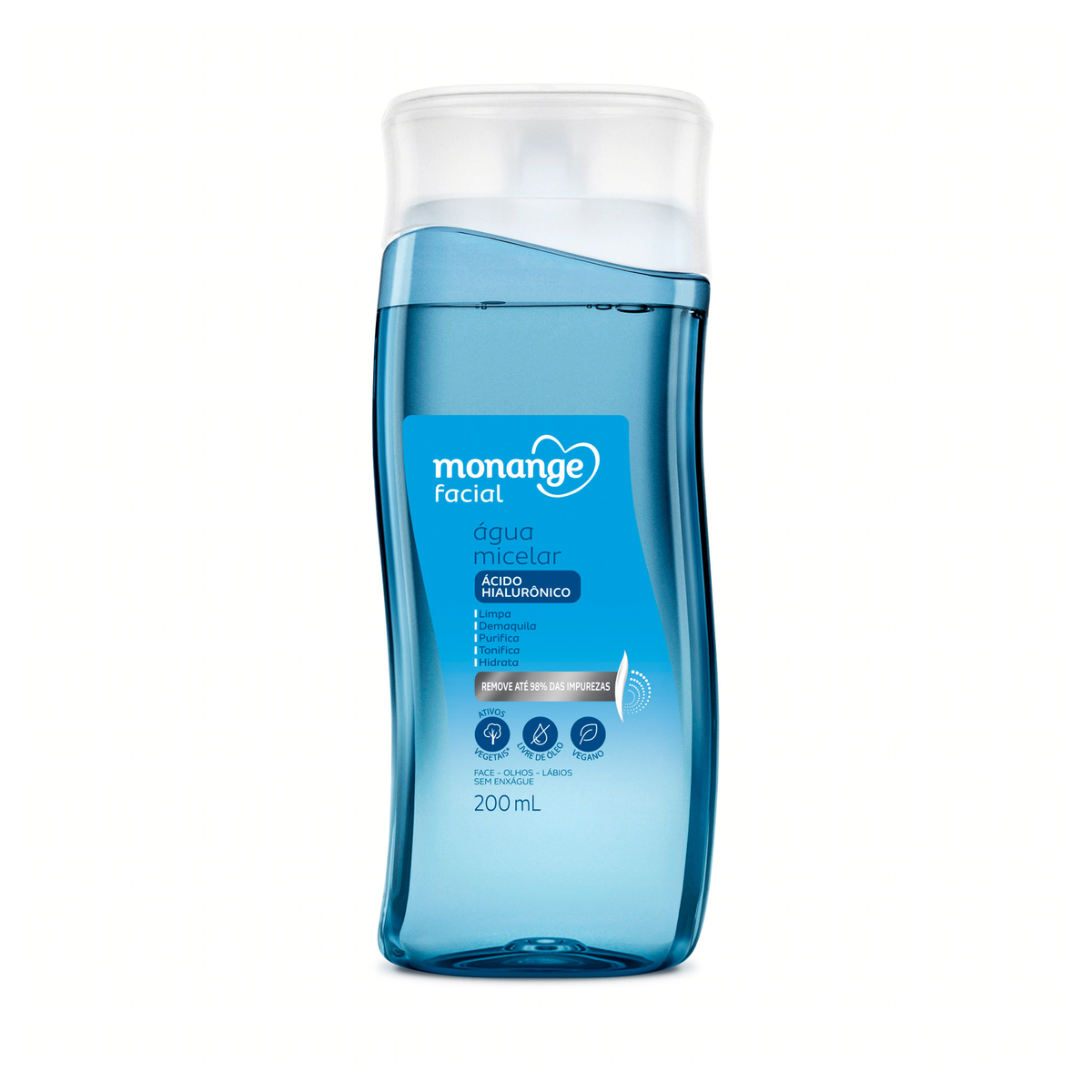 Capa do produto Água Micelar Demaquilante Monange Frasco 200Ml