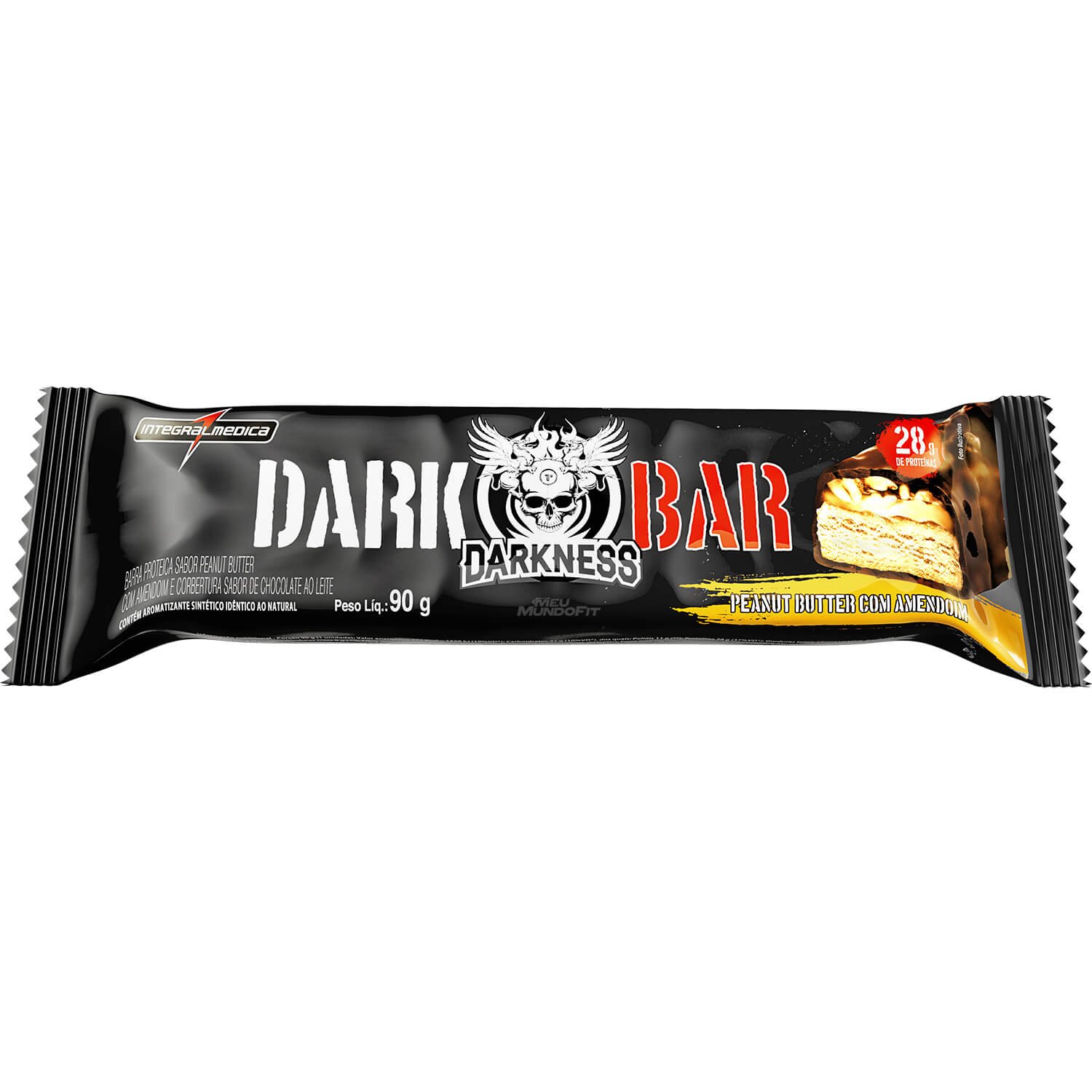 Capa do produto Whey Bar Darkness Peanut Butter Integralmédica Amendoim 1 unidade