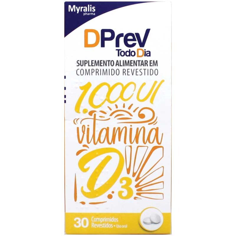Capa do produto Dprev 1.000Ui Todo Dia Com 30 Comprimidos