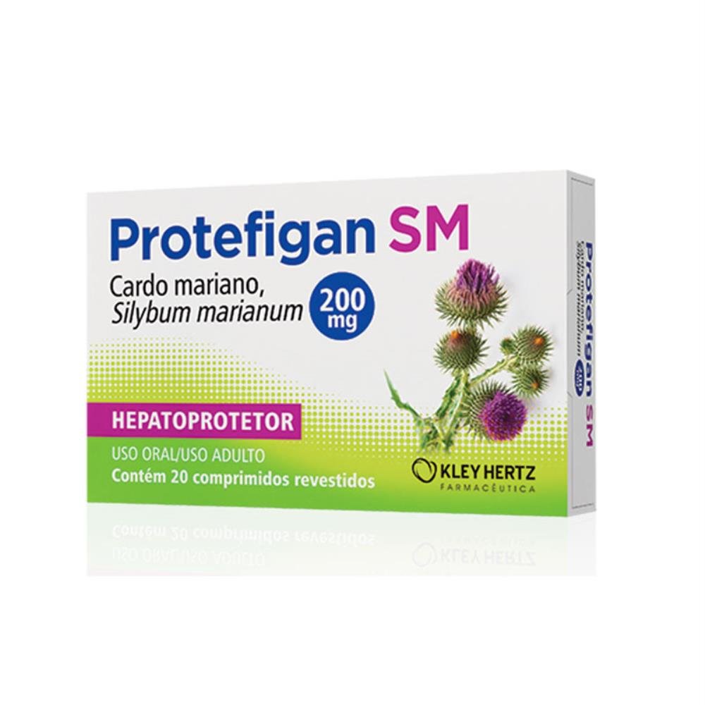 Capa do produto Protefigan SM 200mg caixa com 20 comprimidos revestidos