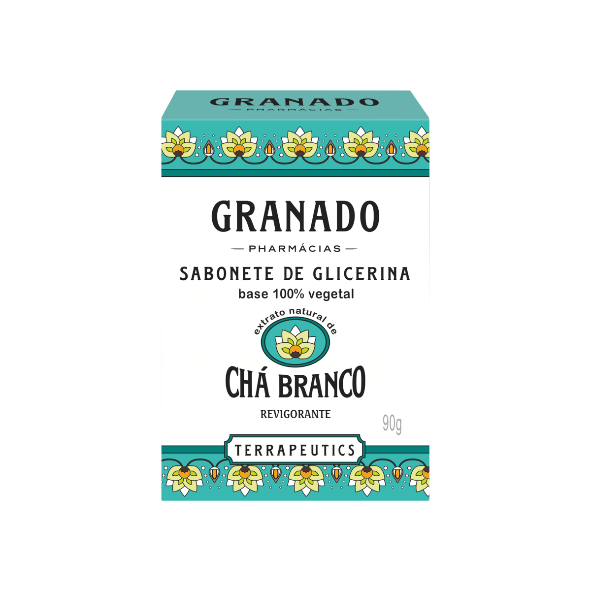 Capa do produto Sabonete De Glicerina Terrapeuti Granado Cha Branco 90g