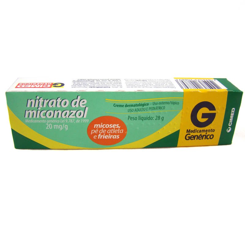 Capa do produto Creme Dermatológico Cimed Genérico Cimed Nitrato De Miconazol 20Mg/G 28G
