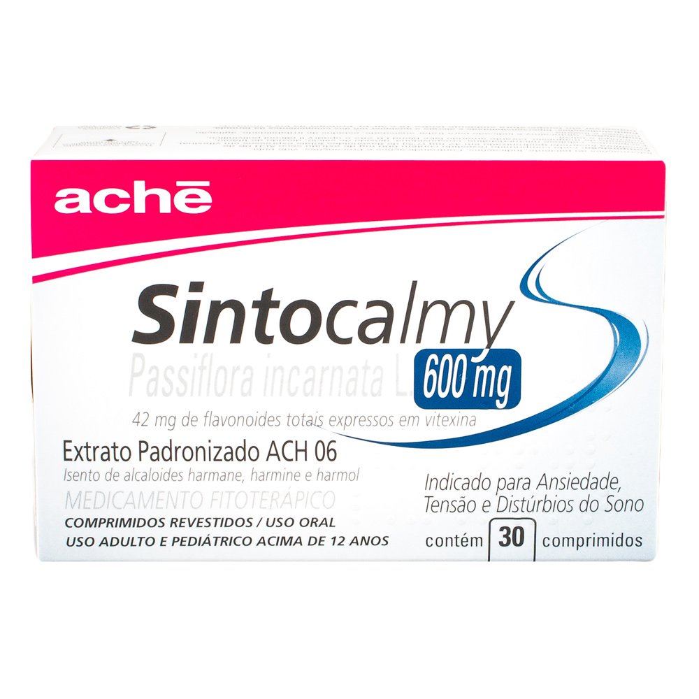 Capa do produto Sintocalmy 600Mg 30 Comprimidos