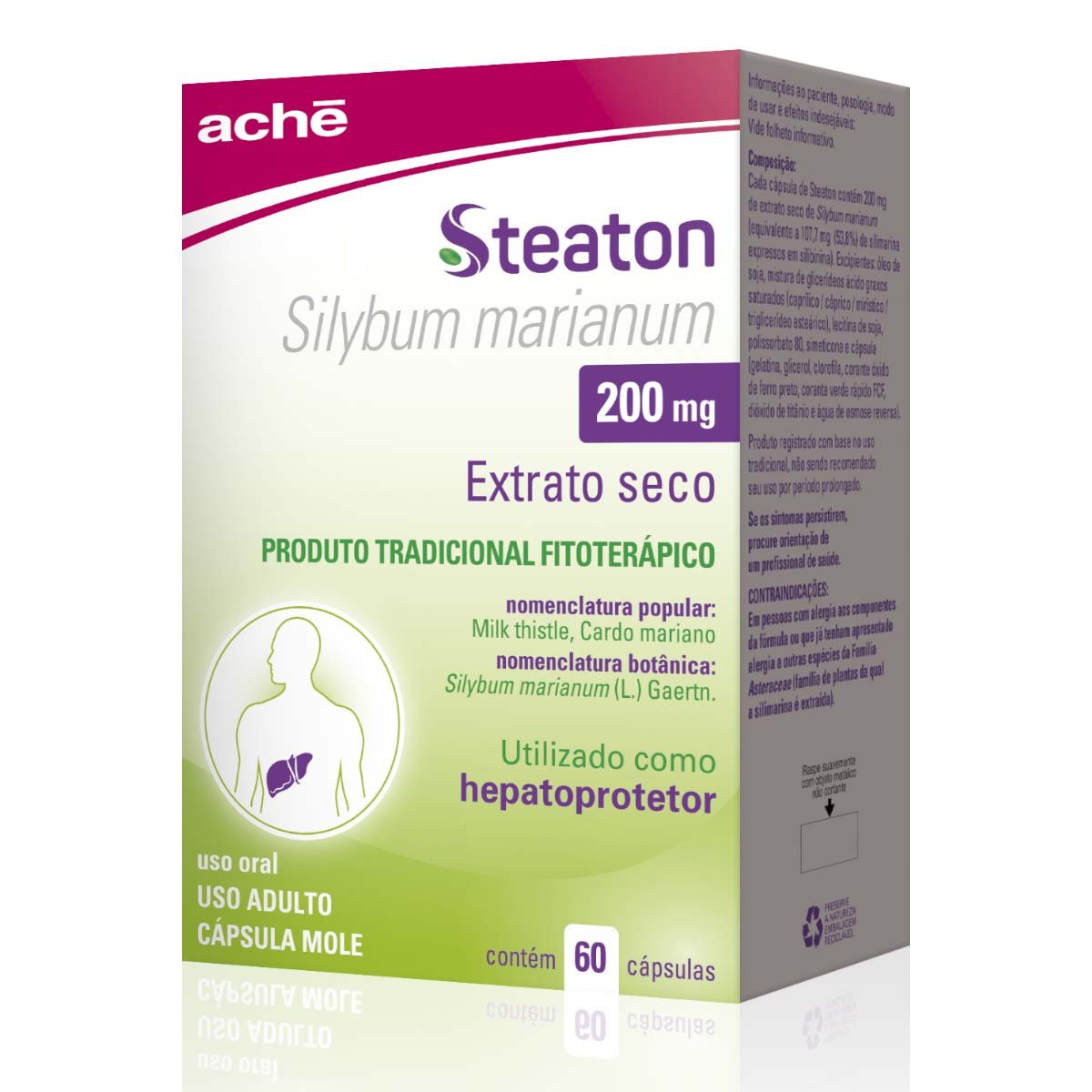 Capa do produto Steaton 200Mg 60 Cápsulas
