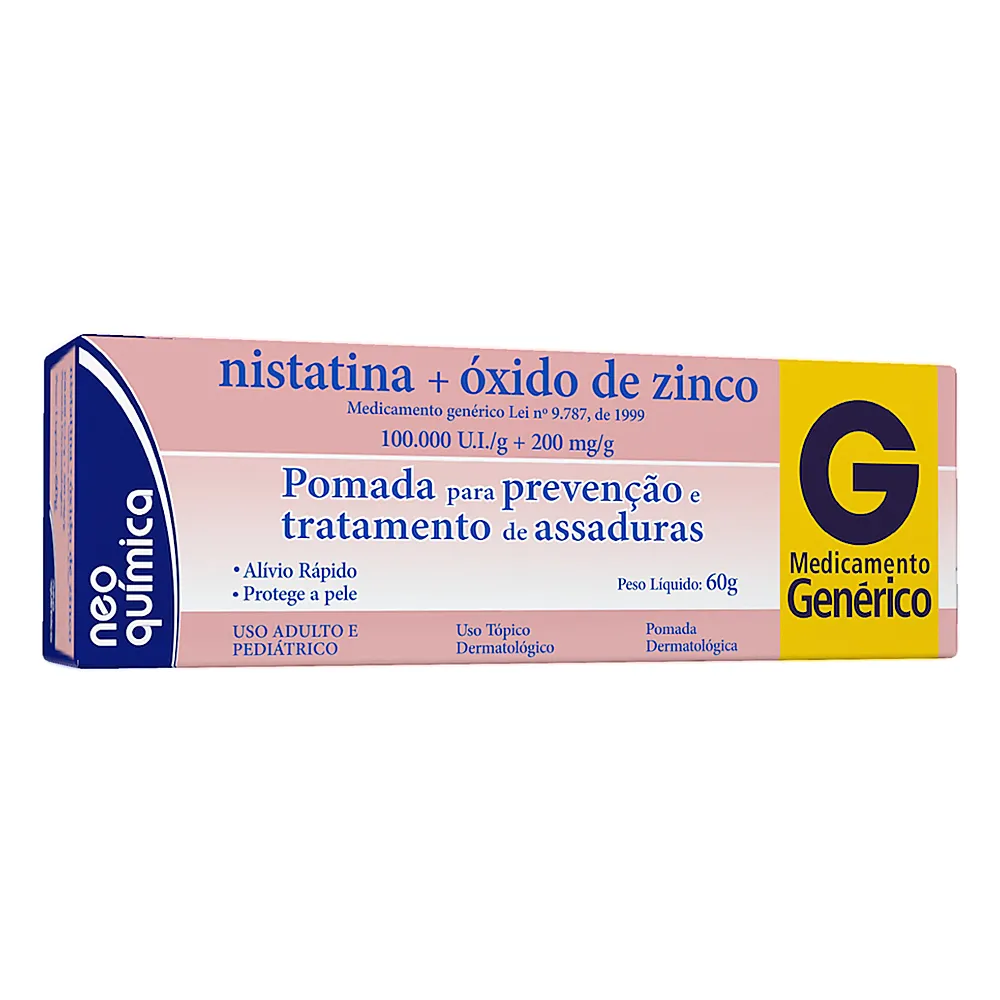 Capa do produto Nistatina + Óxido De Zinco Neo Química 60G