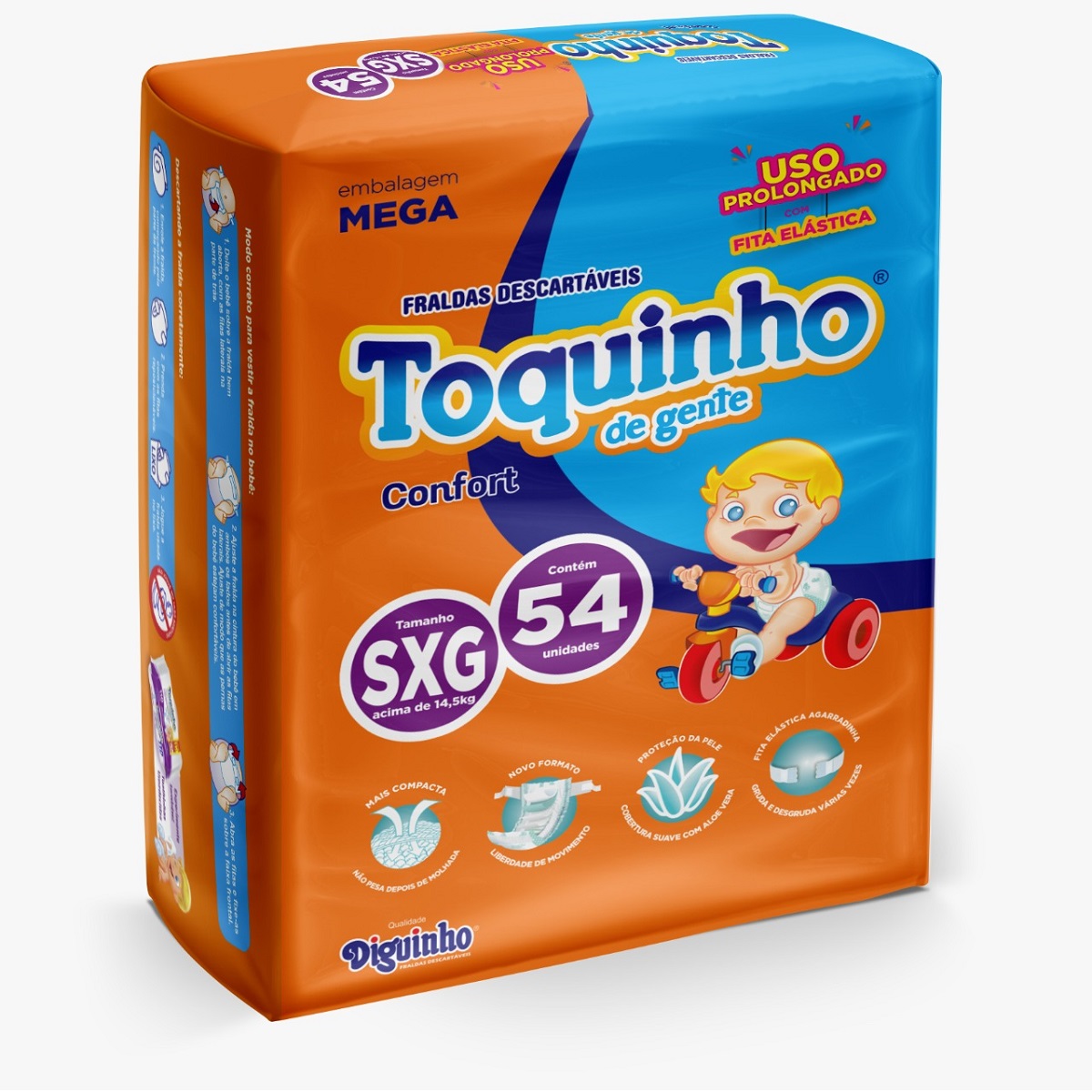 offer-product-image-Fralda Toquinho Mega Premium SXG 54 unidades