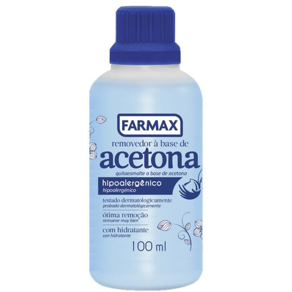 Capa do produto Removedor de Esmaltes a Base de Acetona Farmax 100ml