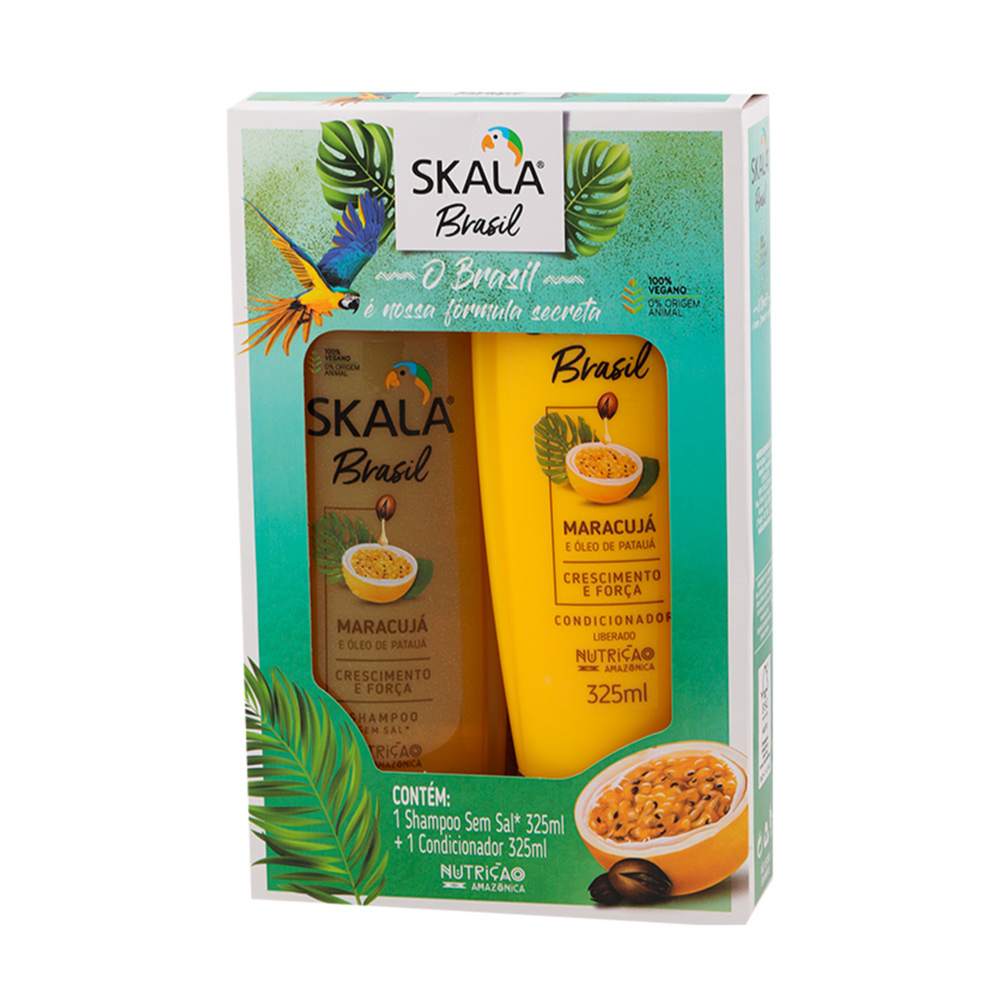 Capa do produto Kit Shampoo Skala Maracujá e Óleo de Patauá 325ml